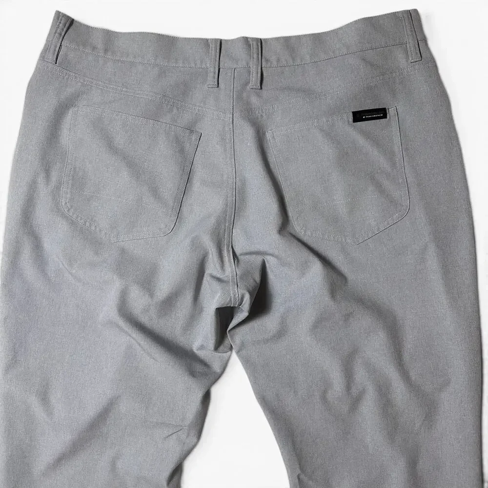 Travis Mathew Open to Close Golf Pant Mens Size 38x32 Gray St Andrews Links NEW